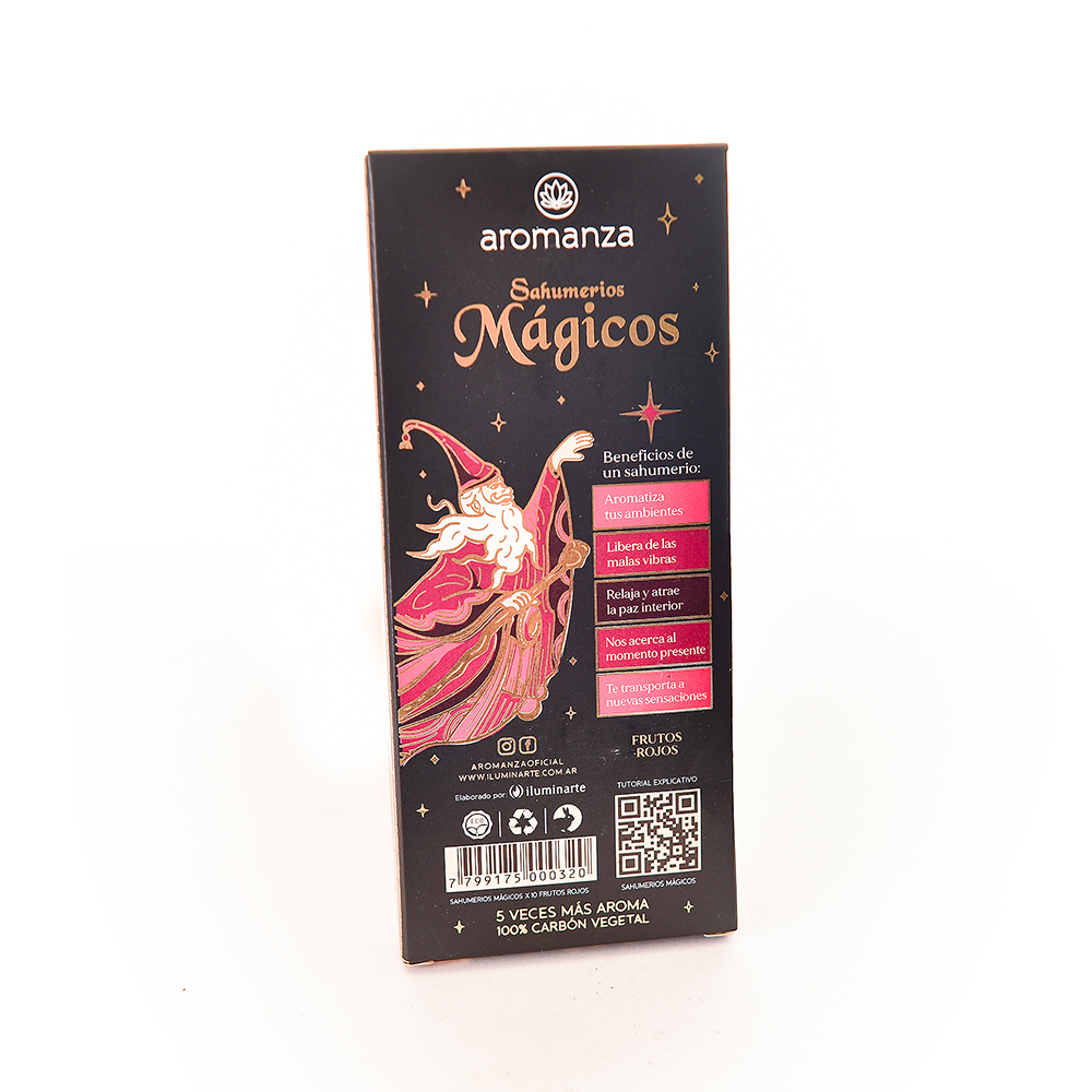 INCENSO MÁGICO FRUTOS ROJOS AROMANZA - Imagem 5