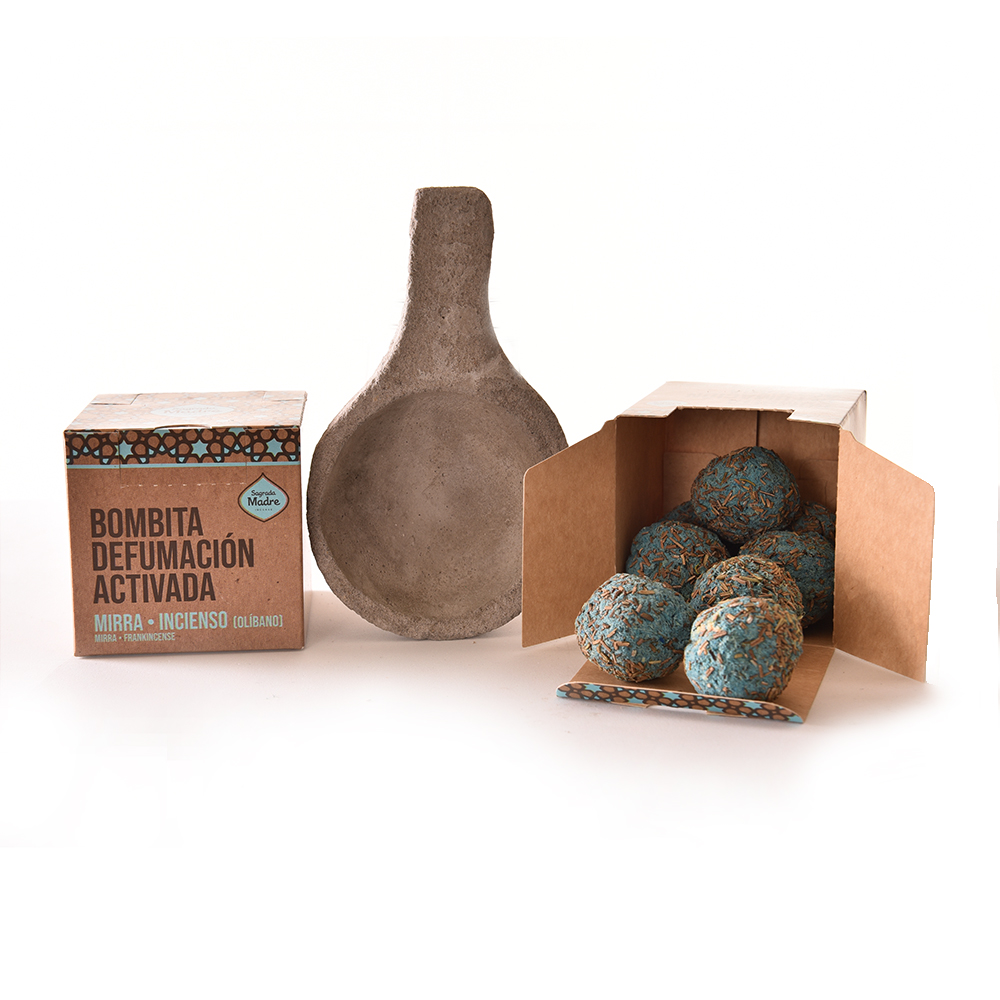 BOMBITA DE DEFUMAÇÃO ACTIVADA MIRRA E FRANKINCENSE SADRADA MADRE - Imagem 3