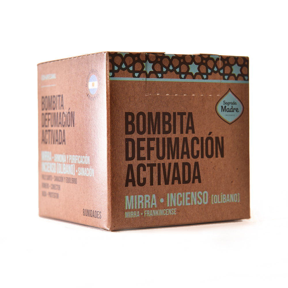 BOMBITA DE DEFUMAÇÃO ACTIVADA MIRRA E FRANKINCENSE SADRADA MADRE - Imagem 5