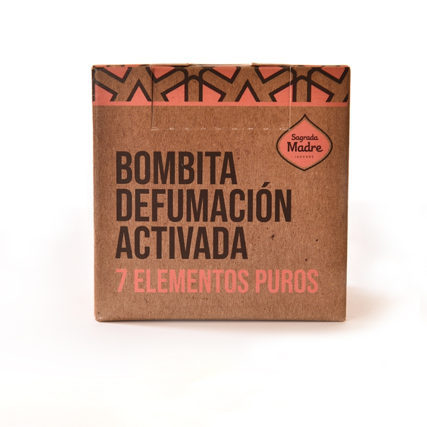 BOMBITA DE DEFUMAÇÃO ACTIVADA 7 ELEMENTOS PUROS SAGRADA MADRE