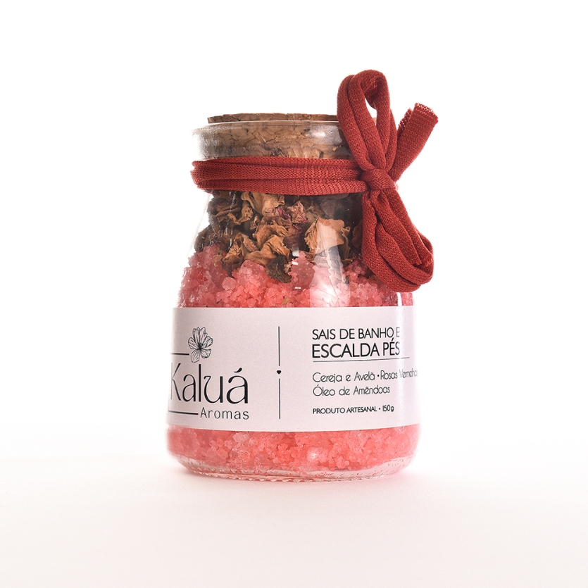 SAIS DE BANHO/ESCALDA PÉS CEREJA E AVELÃ