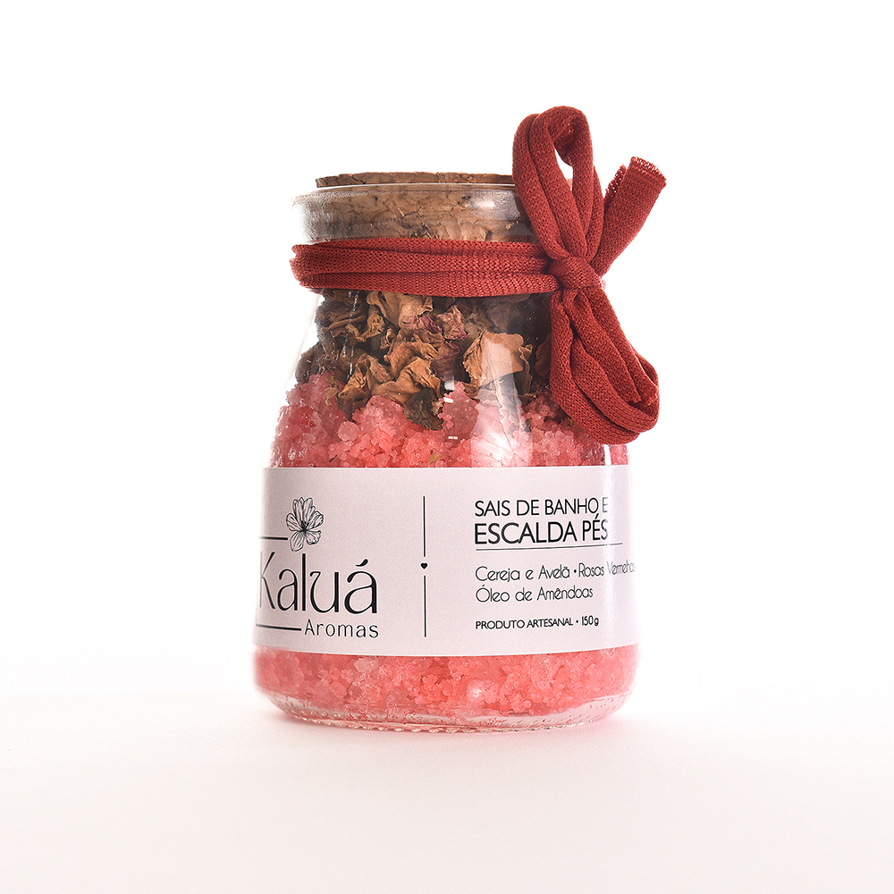 SAIS DE BANHO/ESCALDA PÉS CEREJA E AVELÃ