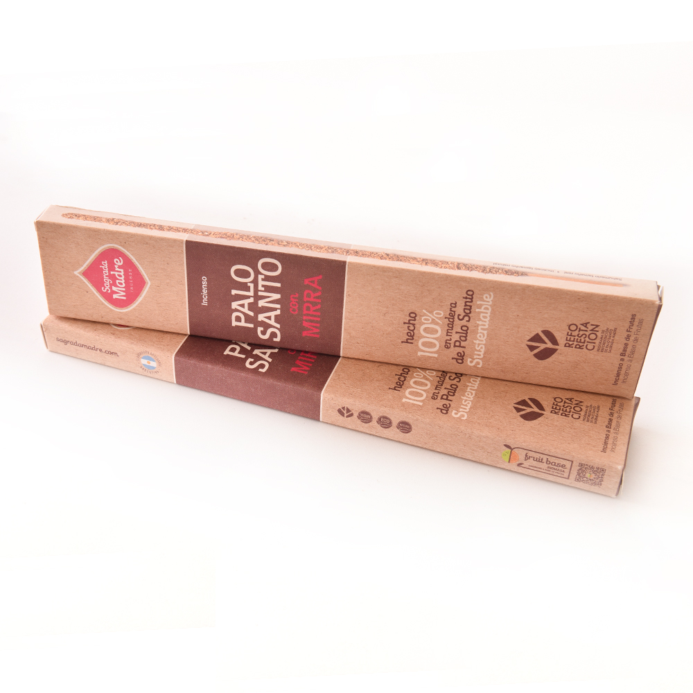 INCENSO PALO SANTO COM MIRRA SAGRADA MADRE - Imagem 2