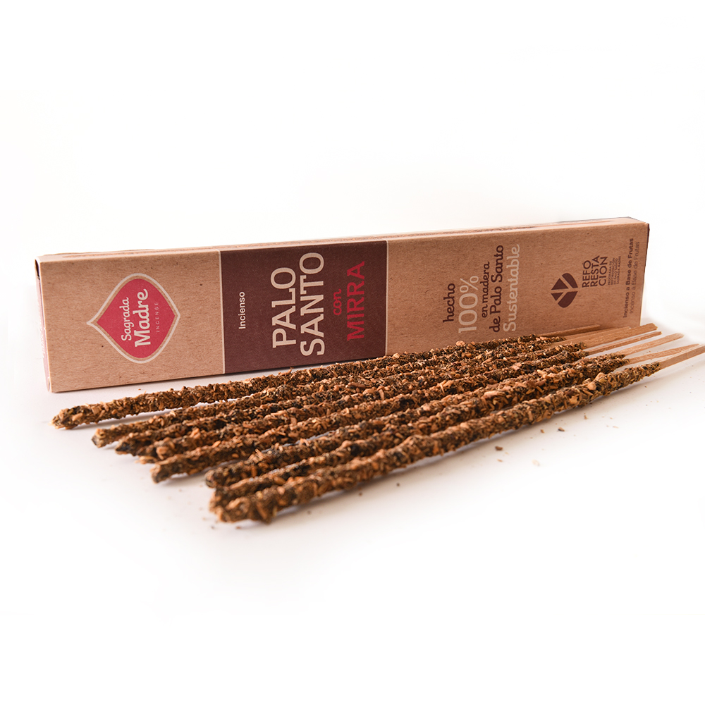 INCENSO PALO SANTO COM MIRRA SAGRADA MADRE - Imagem 4