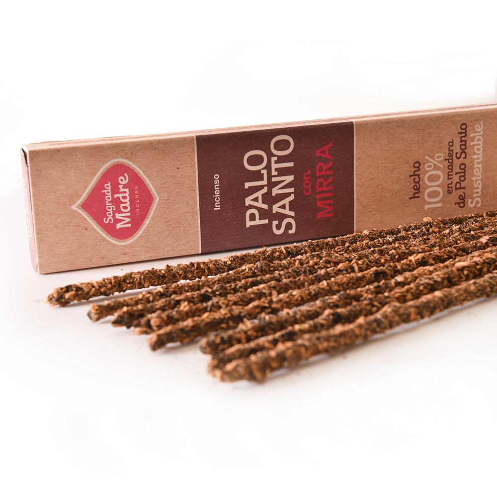 INCENSO PALO SANTO COM MIRRA SAGRADA MADRE - Imagem 8