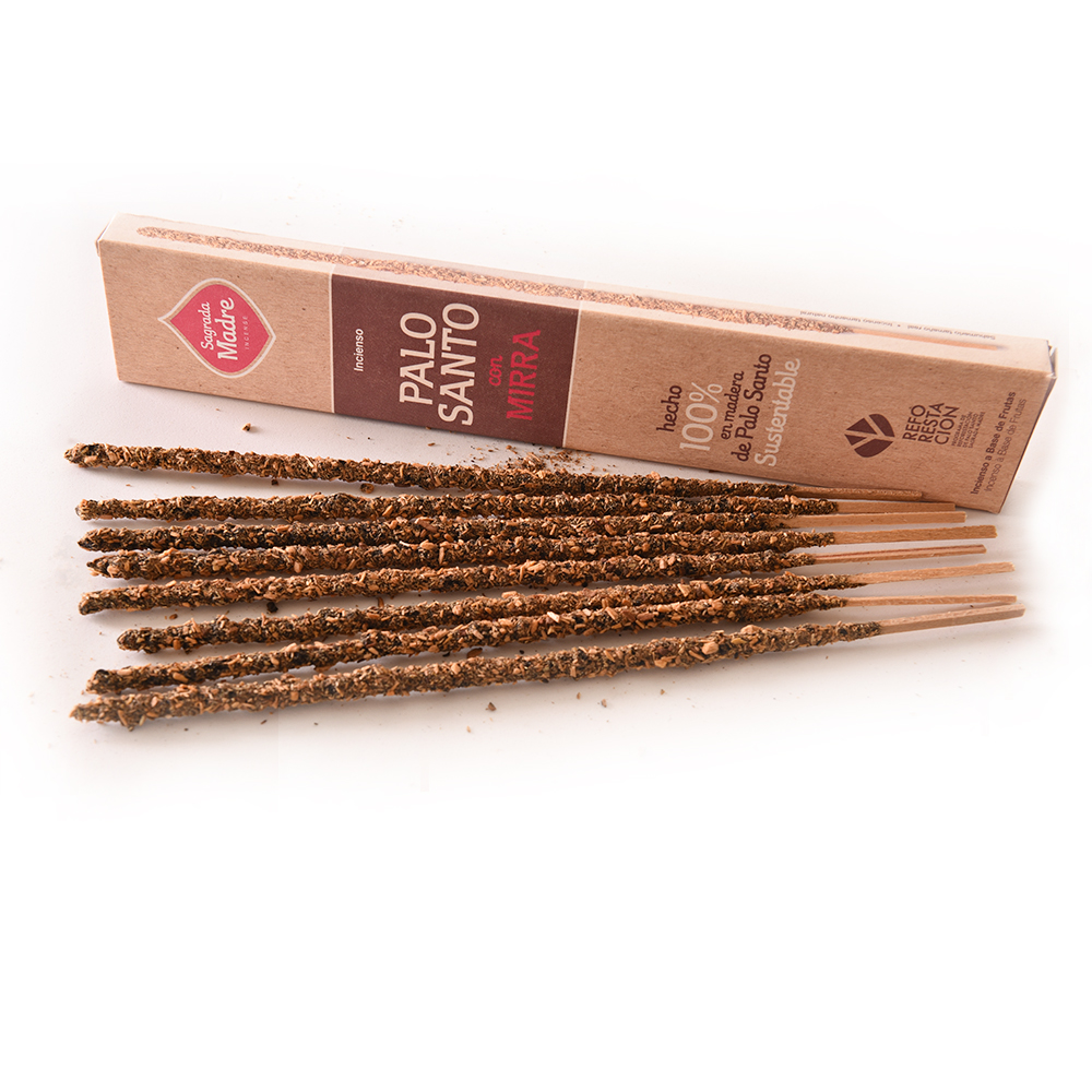 INCENSO PALO SANTO COM MIRRA SAGRADA MADRE - Imagem 5