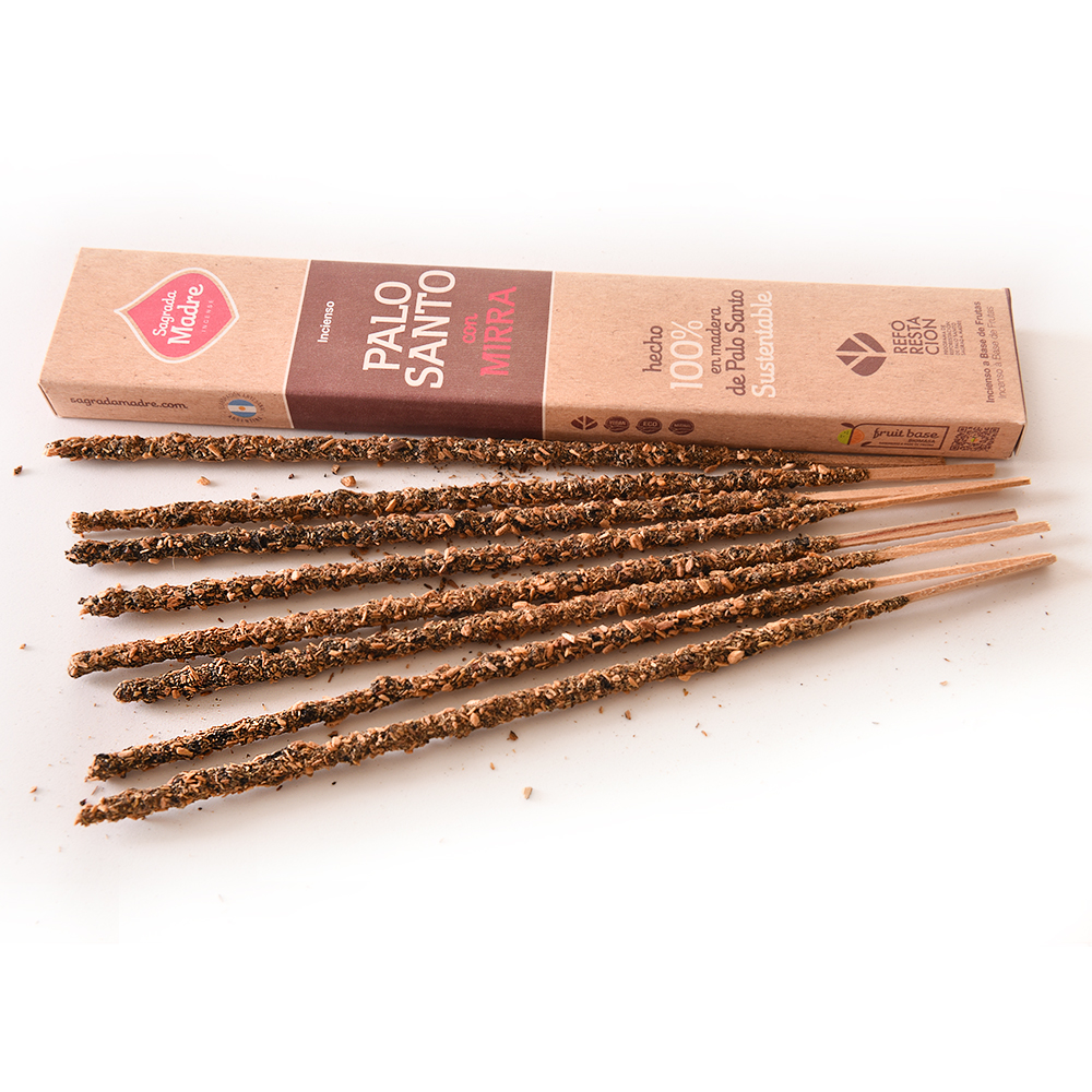 INCENSO PALO SANTO COM MIRRA SAGRADA MADRE - Imagem 9