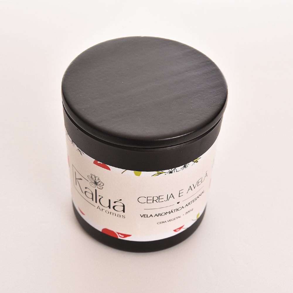 Vela Aromática Cereja e Avelã Whisky 200g – Premium, Alta Perfusão, Ambientes Aconchegantes, Presente Sofisticado - Imagem 3