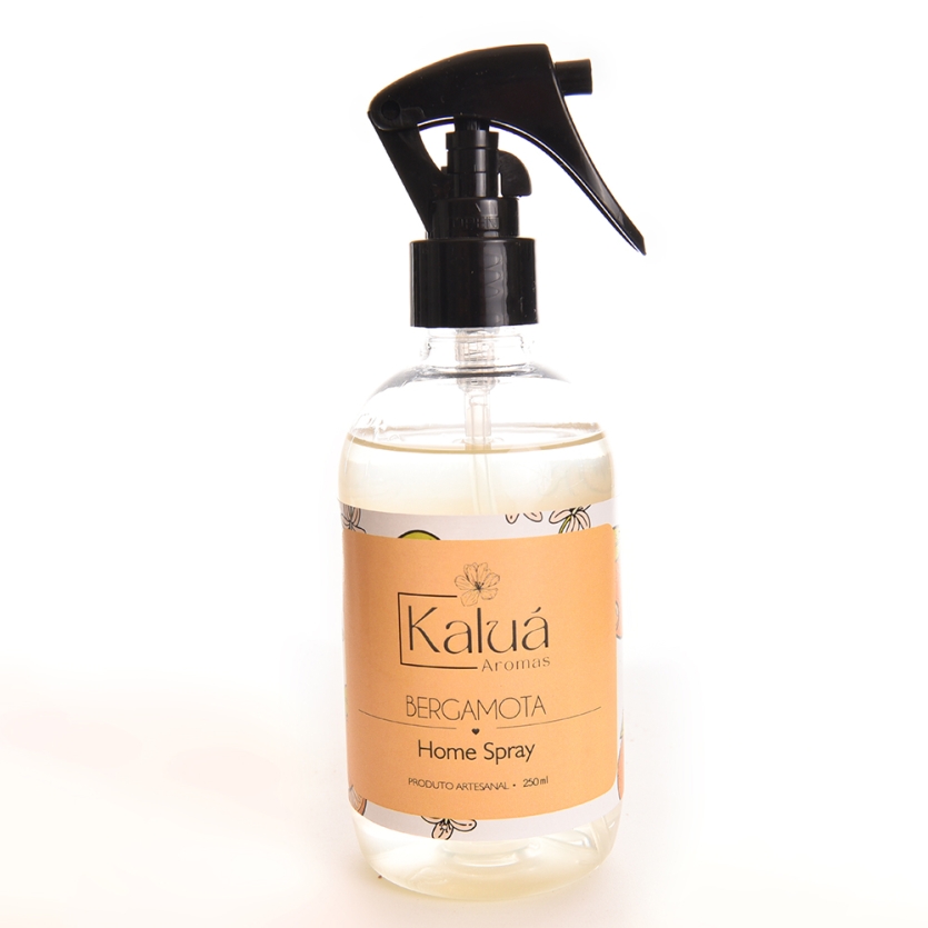 Home Spray Bergamota 250ml – Aromatizador de Ambiente Cítrico e Refrescante, Perfume Duradouro para Casa, Sala e Quarto