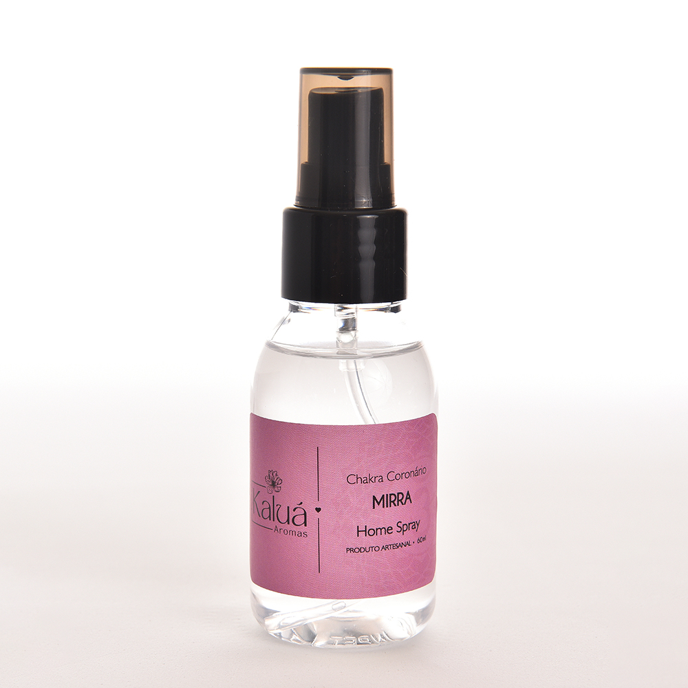 Home Spray Aromático Mirra 60ml – Chakra Coronário, Energia Espiritual, Harmonização e Spray Energético