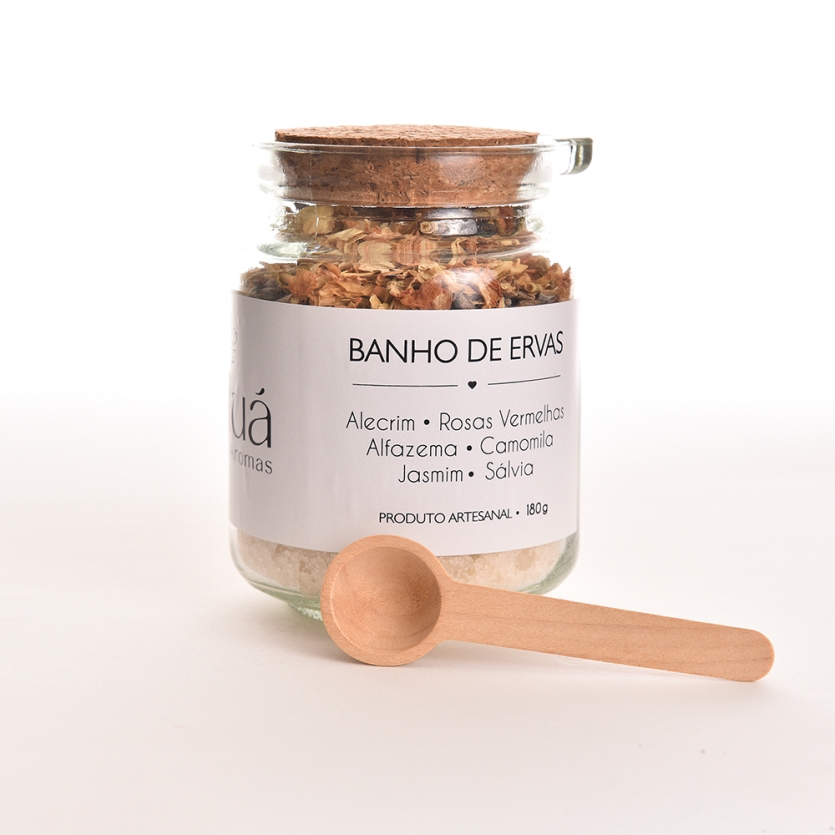 Banho de Ervas Aromático 180g – 6 Ervas Terapêuticas, Relaxante, Aromaterapia, Uso Pessoal e Holístico