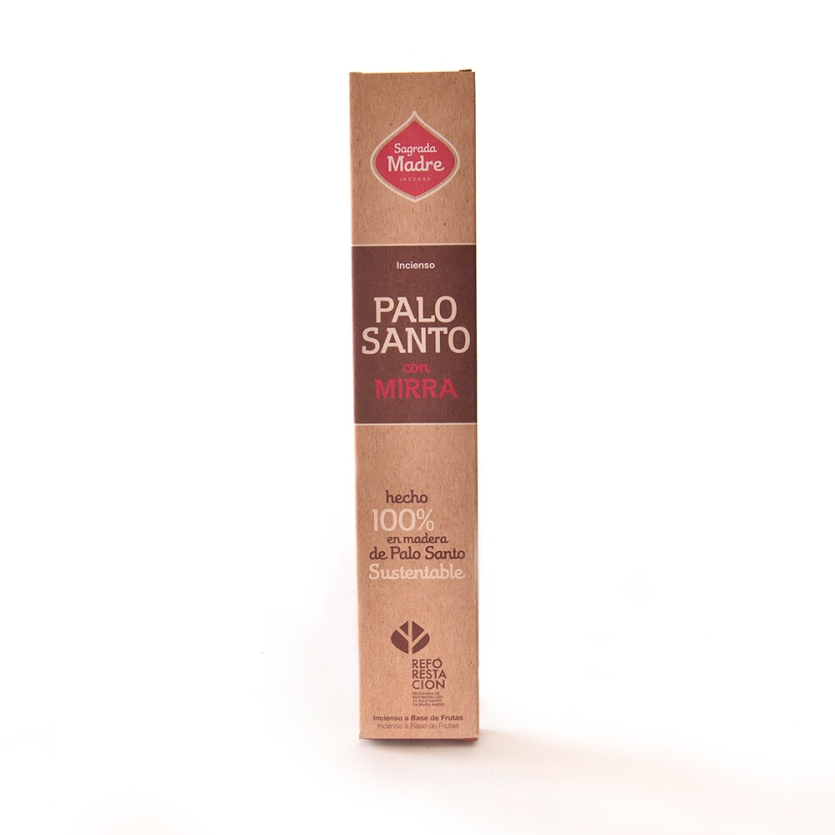 Incenso Aromático Palo Santo com Mirra Sagrada Madre – Limpeza Energética, Proteção Espiritual e Harmonia Ambiental