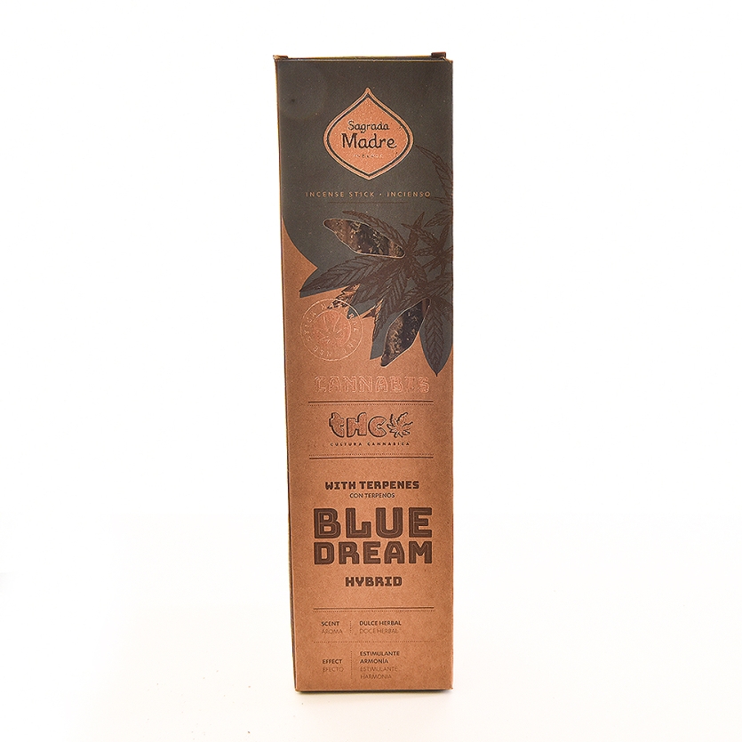 Incenso Aromático Cannabis Blue Dream Sagrada Madre – Limpeza Energética, Relaxamento, Casa e Terapias